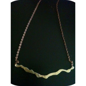 Necklace hanmade beaded semi precious jewelry silv